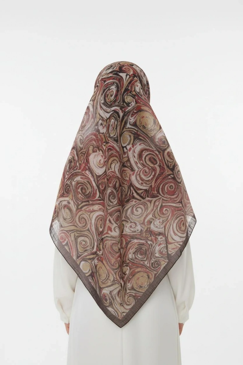 Müslin Şal Vortex Desen - Dört Mevsim Konfor - 2