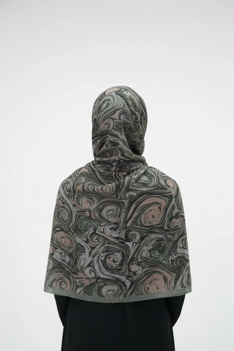 Müslin Şal Vortex Desen - Dört Mevsim Konfor - 3