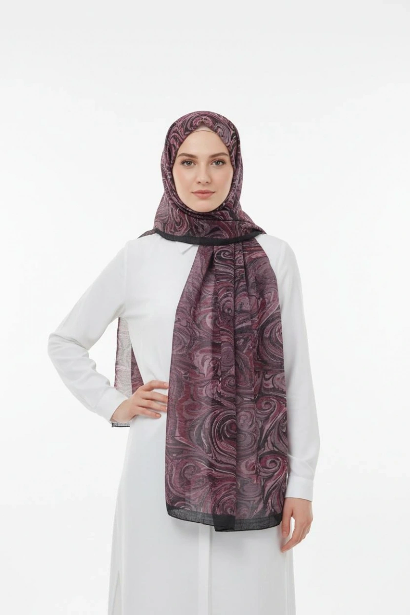 Müslin Şal Vortex Desen - Dört Mevsim Konfor - 6