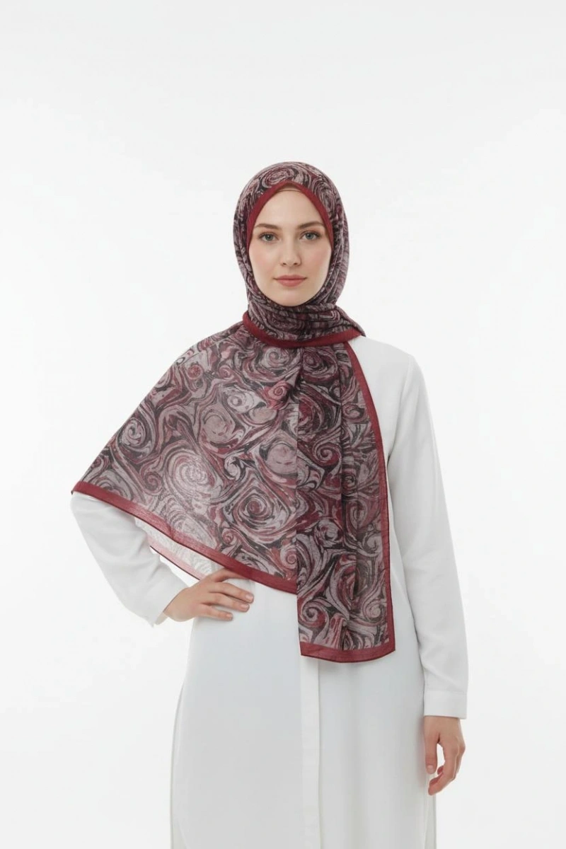 Müslin Şal Vortex Desen - Dört Mevsim Konfor - 8