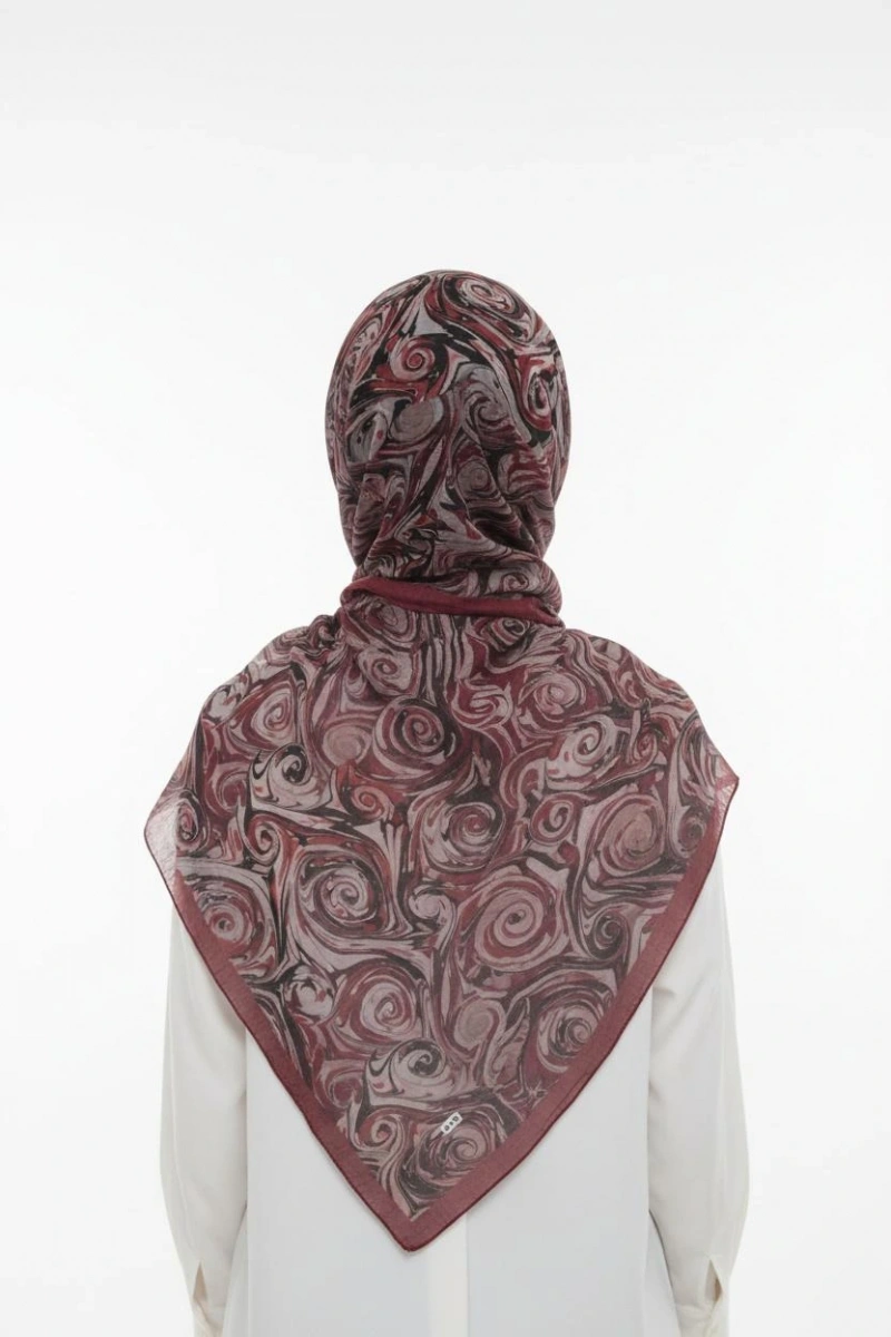 Müslin Şal Vortex Desen - Dört Mevsim Konfor - 8