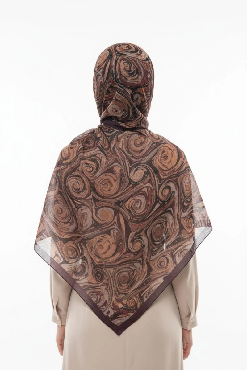 Müslin Şal Vortex Desen - Dört Mevsim Konfor - 9