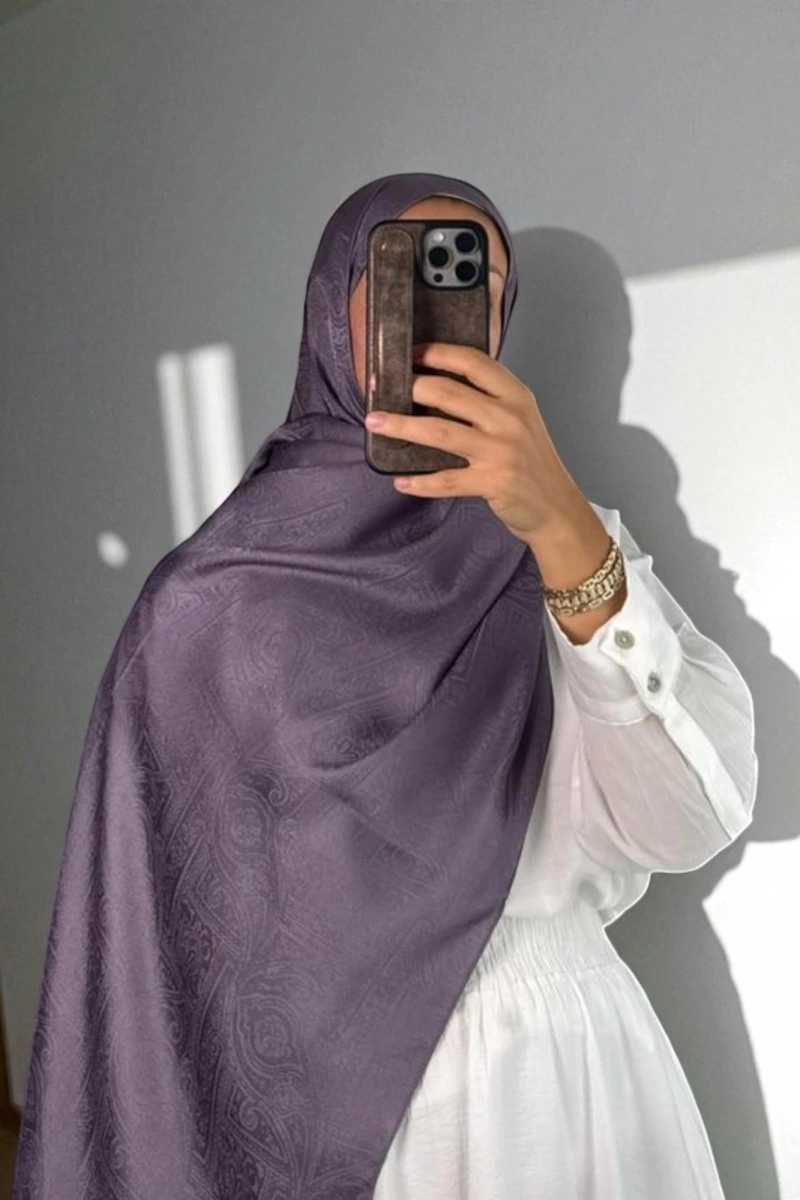 Nora Desen Shine Glow Şal Lila