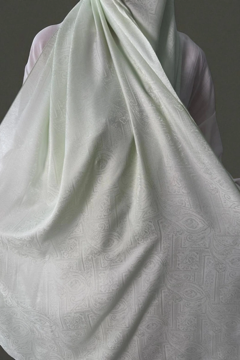 Nora Desen Shine Glow Şal Su Yeşili