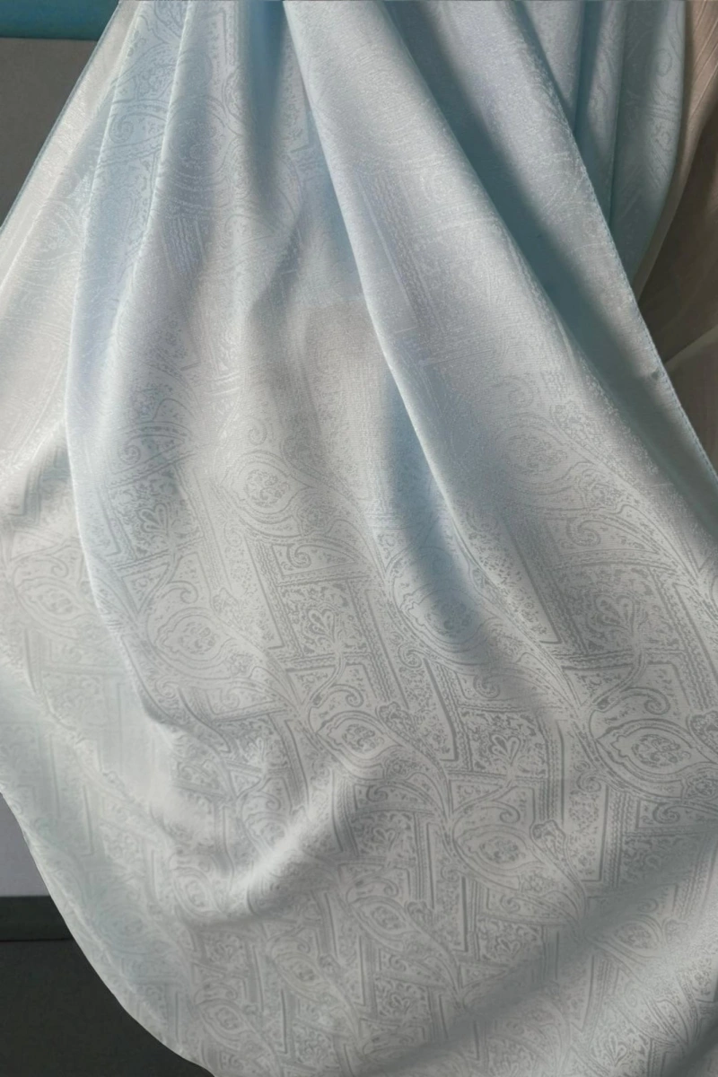 Nora Desen Shine Glow Şal Bebe mavisi