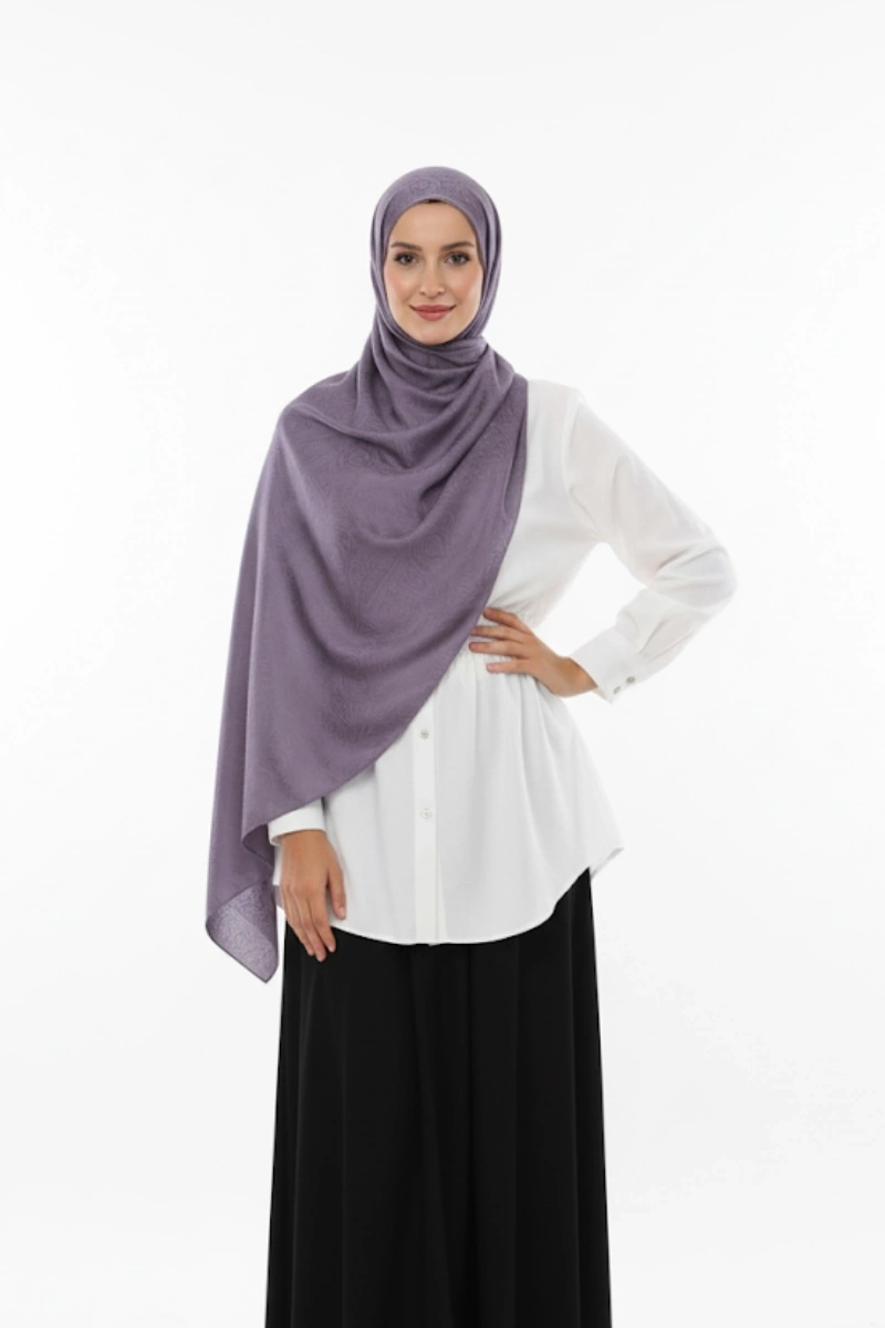 Nora Desen Shine Glow Şal Lila