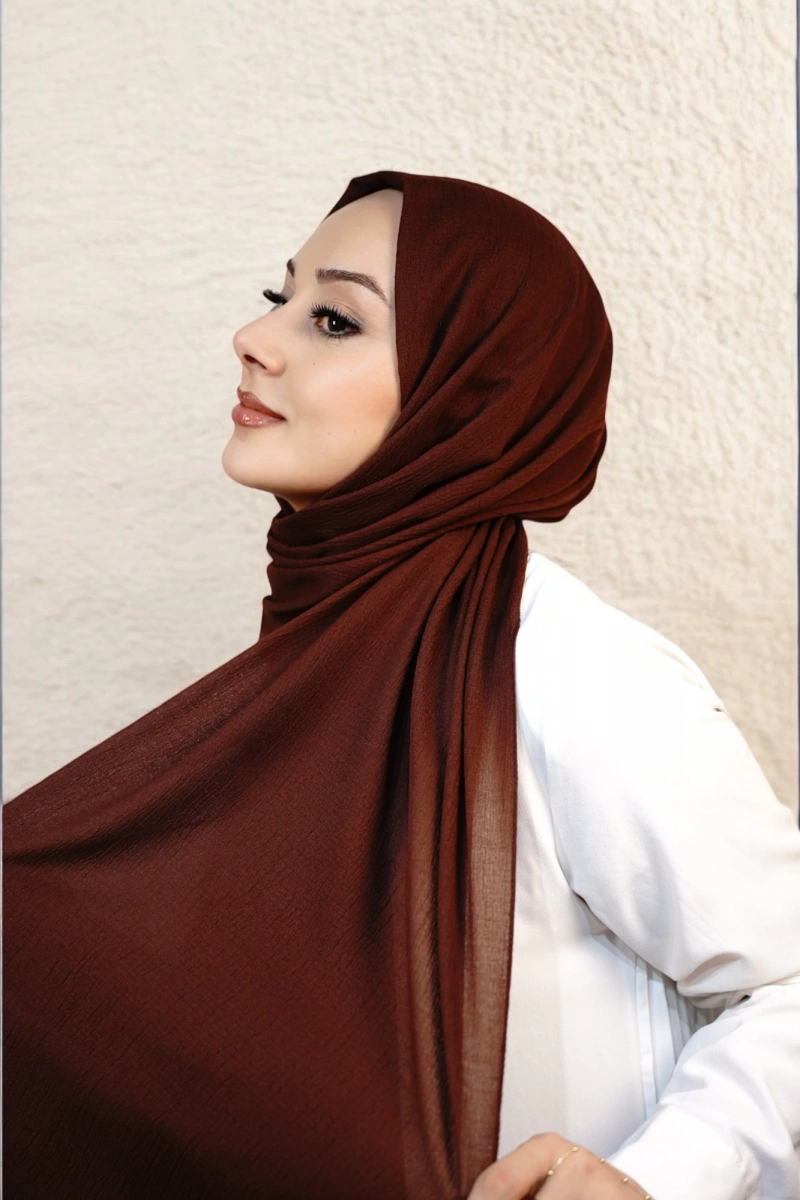 Organik Pamuk Şal - Tarçın