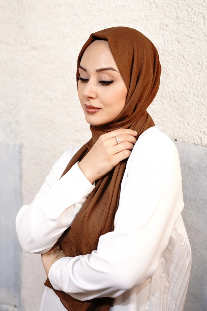 Organik Pamuk Şal - Toprak