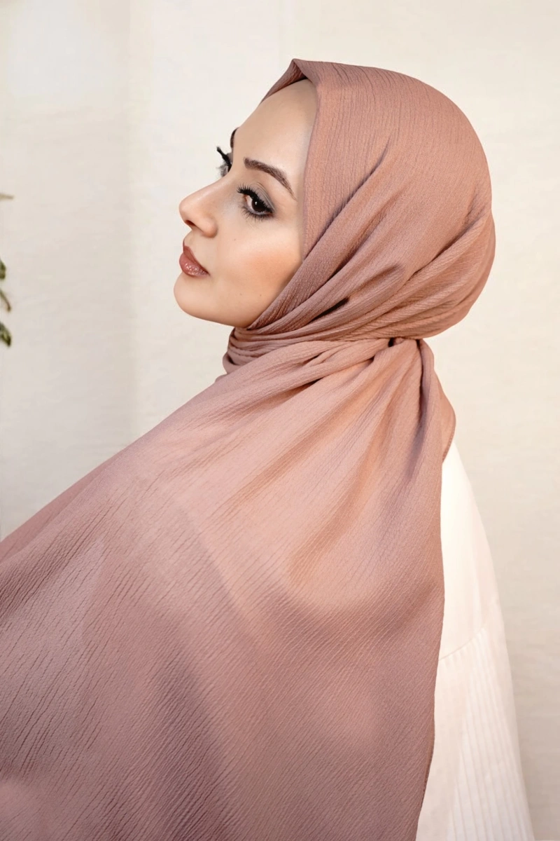 Organik Pamuk Şal - Pudra