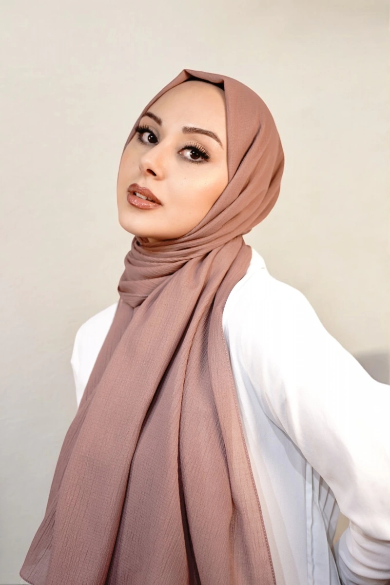 Organik Pamuk Şal - Pudra