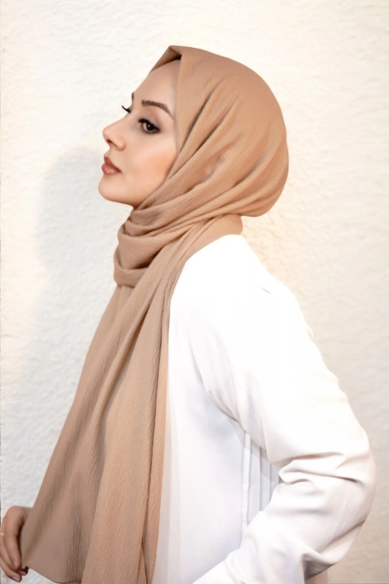 Organik Pamuk Şal - Bej
