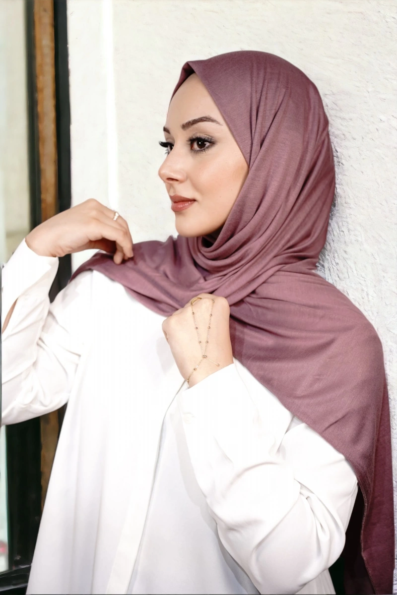 Penye Şal Lüks - Gül Kurusu