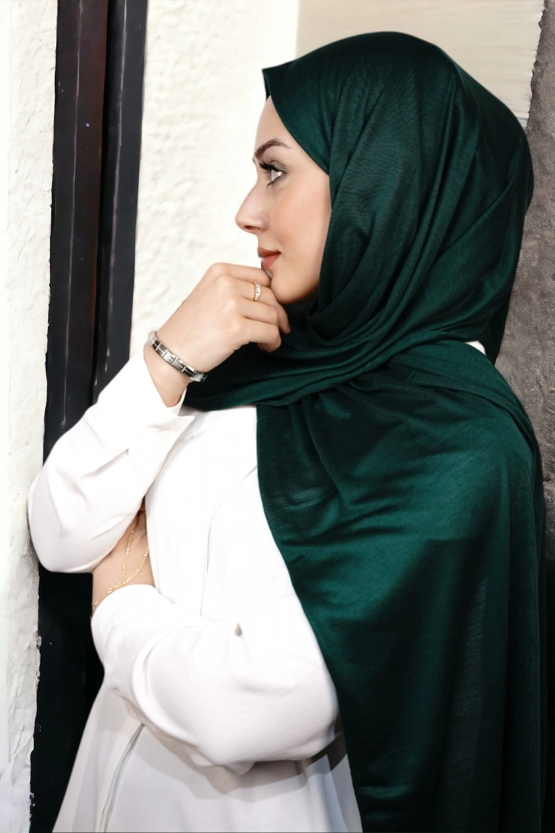 Penye Şal Lüks - Parlak Haki