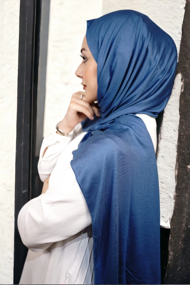 Penye Şal Lüks - Parlak Mavi