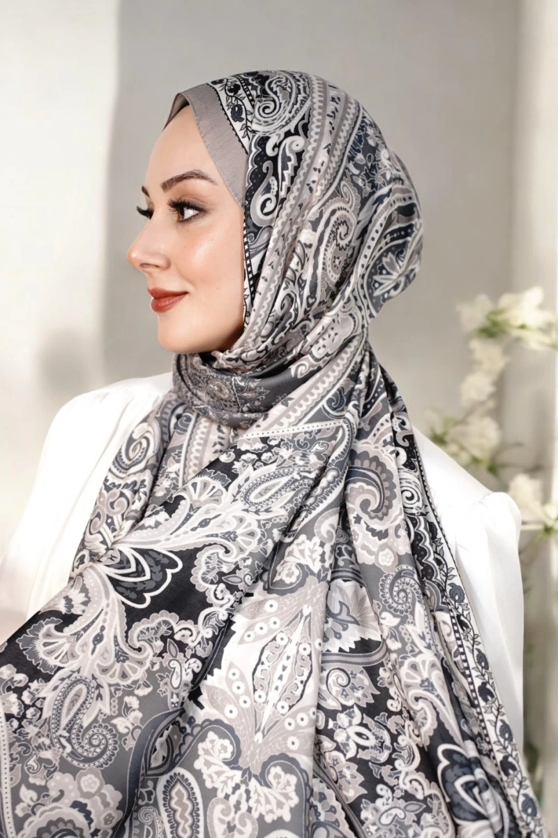 Rose Model Retro Şal - Gri