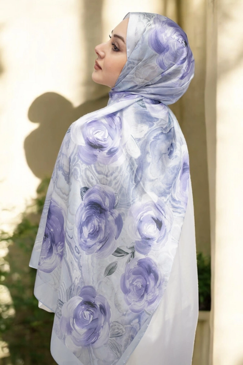 Roses Model Vual İpek Şal - 7