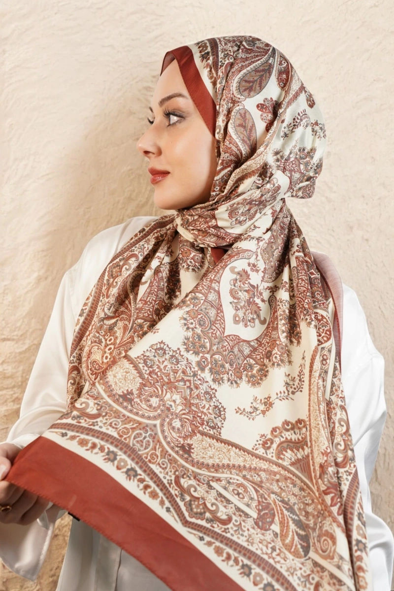 Ürgüp Model Retro Şal - Kahverengi
