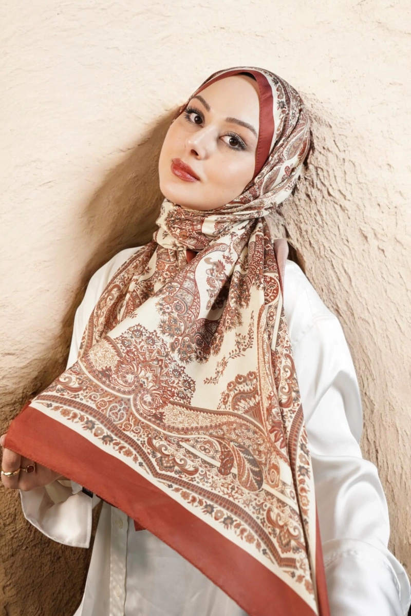 Ürgüp Model Retro Şal - Kahverengi