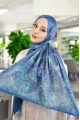 Kapadokya Model Retro Şal - Mavi Su Yeşili