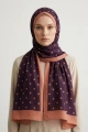 Puantiyeli Model Retro Desen Şal - 9