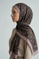 Puantiyeli Model Retro Desen Şal - 10