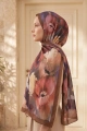 Spring Model Retro Desen Şal Lale - 5
