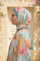 Elora Model Retro Desen Şal - 12