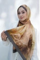 Çınar Model Retro Desen Retro Şal - Siyah Kahverengi