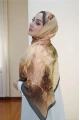 Çınar Model Retro Desen Retro Şal - Siyah Kahverengi