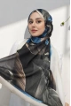 Esinti Model Retro Desen Retro Şal - 7