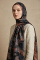 Fleur Model Retro Desen Şal - 4