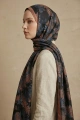 Fleur Model Retro Desen Şal - 4