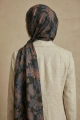Fleur Model Retro Desen Şal - 4