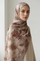 Fleur Model Retro Desen Şal - 5