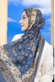 Flower Model Retro Desen Şal - 3