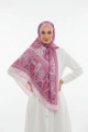 Kapadokya Model Retro Desen Şal - Pembe