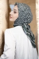 Leopar Desen Eşarp Pamuk Soft - Siyah