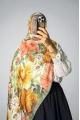 Manolya Model Retro Desen Şal - 1