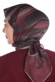 Lovely Desen Eşarp Pamuk Soft - Bordo