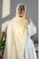 Nora Desen Shine Glow Şal Tereyağ Sarısı