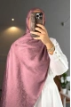 Nora Desen Shine Glow Şal  Gül Kurusu