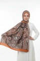 Rose Model Retro Şal - Kiremit
