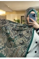 Rose Model Retro Şal - Yeşil