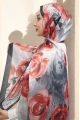 Roses Model Vual İpek Şal - 2