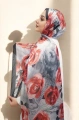 Roses Model Vual İpek Şal - 2