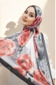 Roses Model Vual İpek Şal - 2