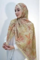 Zambak Model Retro Desen Retro Şal - 12