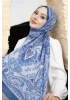 Ürgüp Model Retro Şal - Açık Mavi