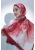 Çınar Model Retro Desen Retro Şal - Bordo