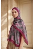 Fırçalı Desen Bambu Kraş Şal - 10